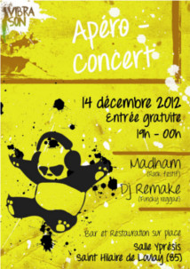 14-12-2012 Apéro Concert Vibrason : Madham et DJ Remake