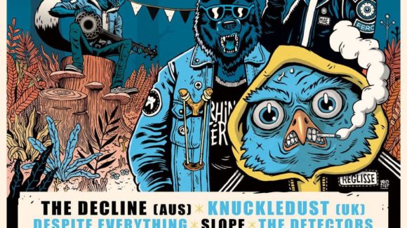 Affiche Les Rhinos Féroces 6 festival punkrock hardcore au zinor montaigu vendée